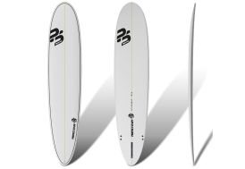 Planche de surf longboard en époxy 9’1 Perfect Stuff Longboard Clear