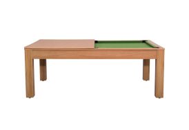 Billard convertible en table à manger en bois 