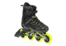 Roller fitness Fila-Hypno Ghibli 90 noir et jaune