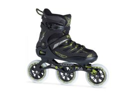 Roller fitness Fila-Hypno Ghibli Verso noir et vert citron