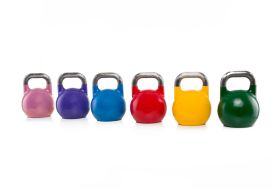 Set de kettlebells en acier de 8 à 28 kg