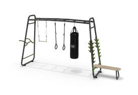 Station de musculation extérieure en acier