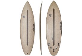 Planche de surf en époxy face avant arrière et de profil