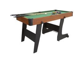 table de billard pliante 152 cm de long par 76 cm de large et 78 cm de haut