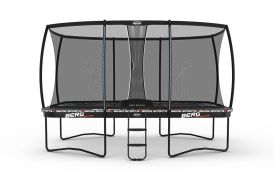 Trampoline sur pieds rectangulaire avec filet de protection XL