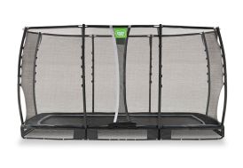 trampoline rectangulaire enterré noir Exit Allure premium