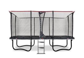 Trampoline Rectangulaire EXIT PeakPro avec Filet et Échelle (pls tailles)