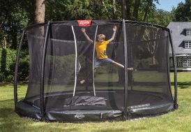 Trampoline enterré rond avec filet de protection Champion Inground BERG 270 cm