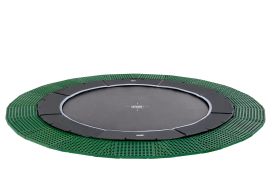 Trampoline rond enterré Dynamic avec dalles de sécurité Freezone Tapis de Saut