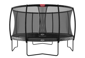 Trampoline pour enfants sur pieds avec filet de sécurité 