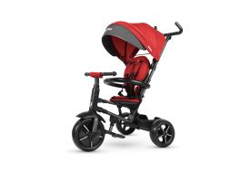 Tricycle évolutif pour enfants avec capote rouge