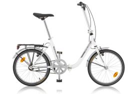 Vélo pliable amiens 20 pouces blanc