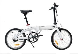 Vélo électrique pliable Blanc