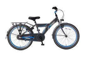 Vélo enfant 22 pouces 3 vitesses Supersuper Funjet gris et bleu