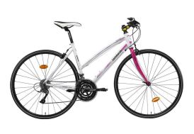 Vélo femme Ventimiglia 2200 28 pouces - Vélo fitness sport Blanc et Rose