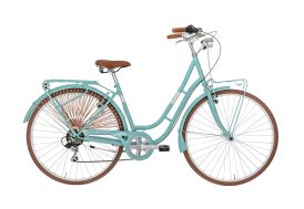 Vélo de ville femme 28 pouces Alpina Vintage America bleu