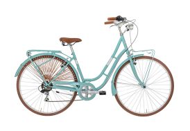 Vélo de ville femme 28 pouces Alpina Vintage America bleu