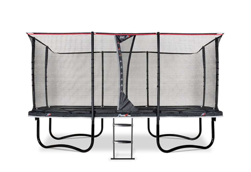 Trampoline rectangulaire EXIT PeakPro avec filet et échelle