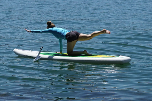 Stand up paddle et yoga.