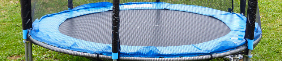 Trampoline pour enfants bleu.