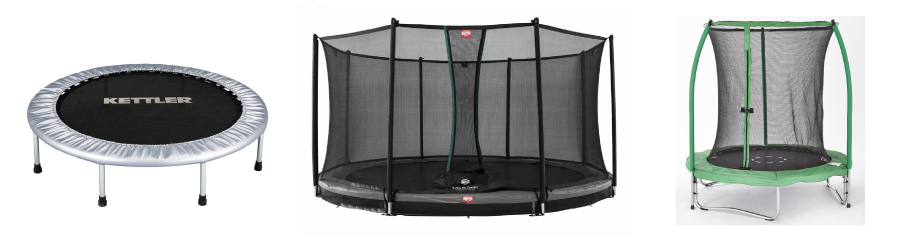 Les différents types de trampolines.